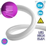 NEON FLEX   12W/m 230V IP66 Φούξια Dimmable