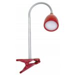 LED Φωτιστικό Γραφείου με Βάση Μανταλάκι 4W 220V Κόκκινο 4000K