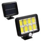 Ηλιακός Προβολέας LED 160 8 x COB 40W 2000lm  Αισθητήρα Ημέρας-Νύχτας - PIR Αισθ