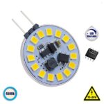G4  3W 10V-30V IC Driver Dimmable 360lm 120° Side Pin Φυσικό Λευκό 4500k