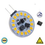 G4  3W 10V-30V  Dimmable 360lm 120° Side Pin Θερμό Λευκό 3000k