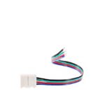 Μονός Connector για Ταινία LED 7.2 & 14.4 Watt RGB 12 Volt 15cm