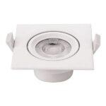 Led Cob Downlights Τετράγωνο 10 Watt Θερμό Λευκό 50°