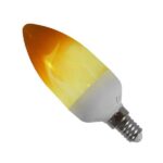 Διακοσμητικό Κεράκι LED 5W E14 Εφέ Φλόγας με 2 Λειτουργίες
