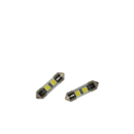Σωληνωτός Απλός 31mm με 2 SMD (με γυάλινο κάλυμμα) Ψυχρό Λευκό