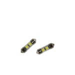 Σωληνωτός Απλός 31mm με 2 SMD (με γυάλινο κάλυμμα) Κόκκινος