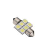 Σωληνωτός Απλός 31mm 6 SMD Ψυχρό Λευκό
