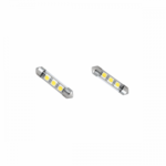 Σωληνωτός Απλός 36mm 3 SMD (με γυάλινο κάλυμμα) Ψυχρό Λευκό