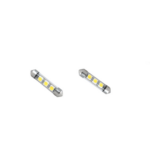 Σωληνωτός Απλός 36mm 3 SMD (με γυάλινο κάλυμμα) Κόκκινος