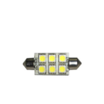 Σωληνωτός Απλός 42mm με 6 SMD Ψυχρό Λευκό