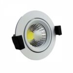 Led Cob Downlights Χωνευτό 8 W Epistar Chip Θερμό Λευκό