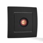 Πρίζα TV Τερματική Μαύρη