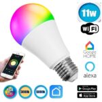 Λάμπα LED E27  Γλόμπος 11W Smart Home WiFi RGBW