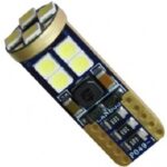 Λαμπτήρας LED T10 9-30v Can Bus με 12 SMD 3030 Ψυχρό Λευκό