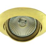 Βάση Spot Αλουμινίου Κινούμενη  Χρυσό MR16 / GU10 Φ75mm