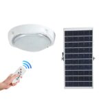 LED Ηλιακό Φωτιστικό Πλαφονιέρα 24W 1300Lm με Αισθητήρα