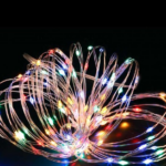 RGB Φωτεινό συρματόσχοινο ασημένιο 2W 100Led 10μ. IP44