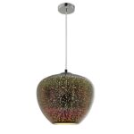 Φωτιστικό 3D Glass D400 Chrome Fireworks
