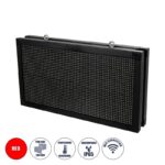 Κυλιόμενη Ψηφιακή Επιγραφή Διπλής Όψης 64x32cm Κόκκινο - WiFi Control Αισθητήρας Θερμοκρασίας & Υγρασίας - Μ70 x Π11 x Υ38.5cm