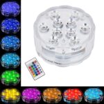 Υποβρύχια Διακοσμητική Βάση LED RGB Μπαταρίας  Ασύρματο Χειριστήριο