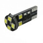 T10 LED Can Bus 8 SMD 3030 12V Ψυχρό Λευκό