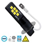 Λάμπα Αυτοκίνητου H3 2nd Generation Can-Bus Series LED 12 SMD 3030 8W 1200lm 360° DC 12V IP20 Ψυχρό Λευκό 6000K