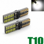 Λαμπτήρες LED T10 9-30v Can Bus με 24 SMD 4014 Ψυχρό Λευκό