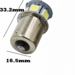 Λαμπτήρας LED BAU15S 1156 (PY21W) 8 SMD 24V Ψυχρό Λευκό