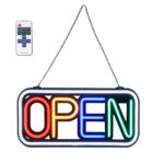 Φωτεινή Επιγραφή NEON LED Σήμανσης Animated Square OPEN 30W με Διακόπτη On/Off και Ασύρματο Χειριστήριο IR