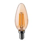 Λάμπα Led Filament E14 Κερί  4 Watt Θερμό λευκό