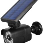 Ηλιακό Φως Τοίχου 4W SMD Ψεύτικη Κάμερα με Ανιχνευτή Κίνησης