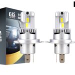 H4 50W 10000Lm 6500K Λαμπτήρες Πορείας LED Headlights 12V - 24V