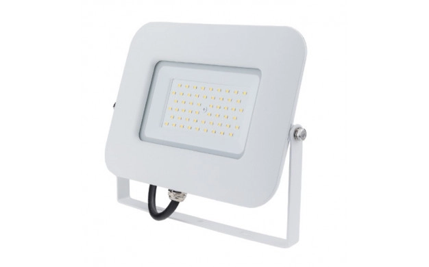 Προβολέας LED 50W θερμό  λευκό 3000K λευκό σώμα