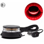 Κόκκινος LED Φάρος  12V / 24V Με Μαγνήτη και Βεντούζα Διάφανο Γυαλί