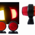 LED Όγκου Σκουλαρίκι 12V - 24V Κόκκινο / Πορτοκαλί NEON Εφέ Σετ