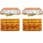Σετ LED Φώτα Πινακίδας 12V Πορτοκαλί / Λευκό 100mm x 60mm