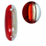 LED Φώτα Πινακίδας 24V Κόκκινο / Λευκό 1 Τεμάχιο 127mm x 45mm x 35mm
