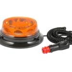 LED Φάρος Πορτοκαλί 12V / 24V E9 Short Με Μαγνήτη