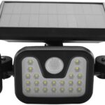 Ηλιακός Προβολέας Τοίχου 15W SMD 3 Κεφαλές  με Ανιχνευτή Κίνησης