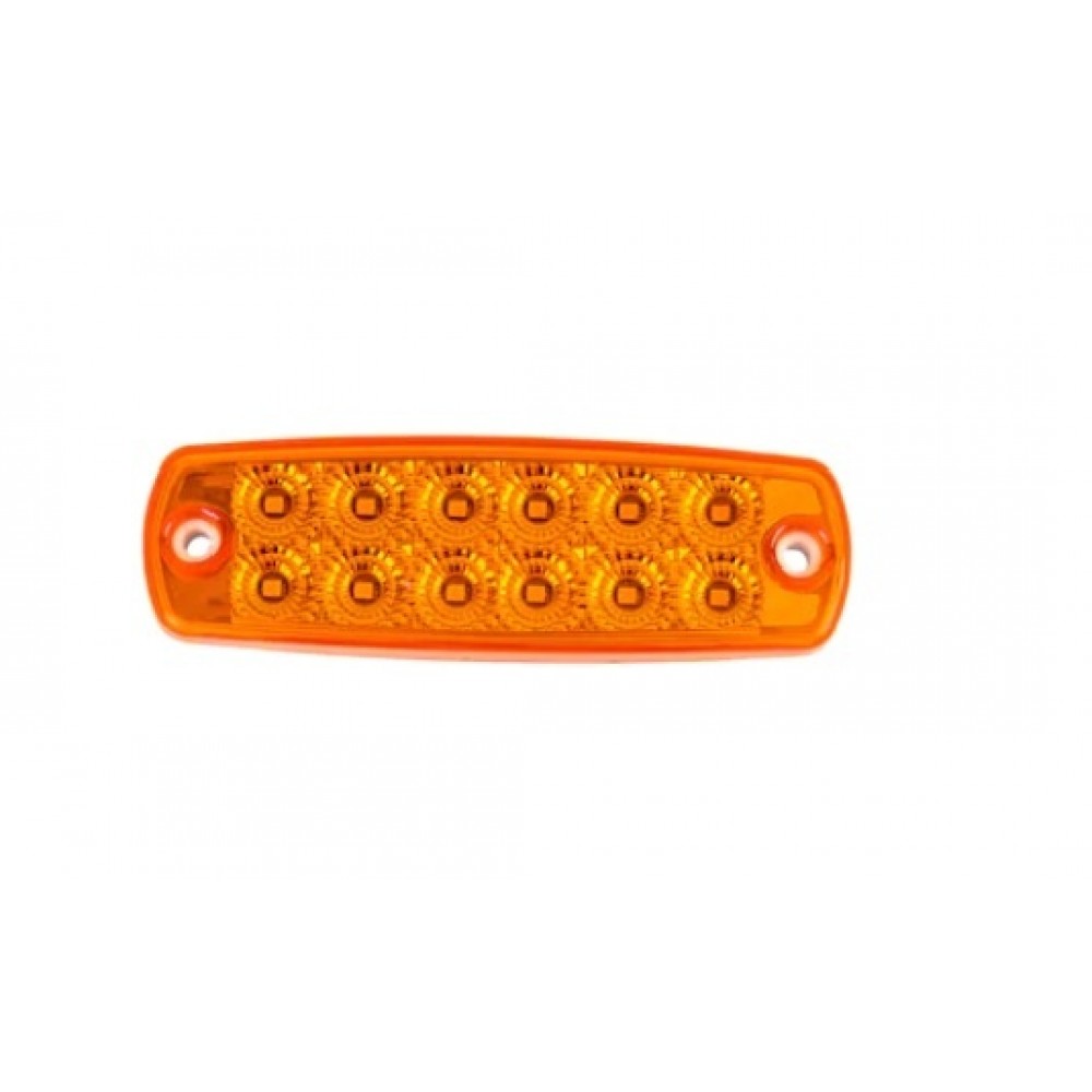 LED Φώτα Οδικής Βοήθειας 12V / 24V Πορτοκαλί Εξωτερικά 116 x 35mm