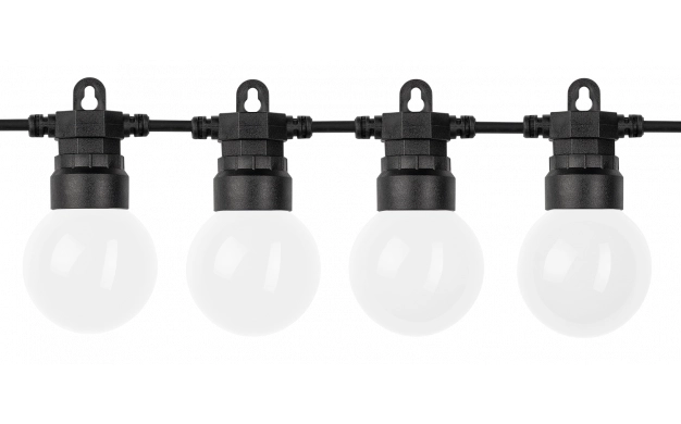 Led Ηλιακό Φωτιστικό Γιρλάντα με 20λάμπες 2700Κ  milky 10μ