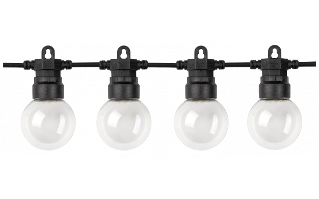 Led Ηλιακό Φωτιστικό Γιρλάντα με 20λάμπες 2700Κ  clear 10M