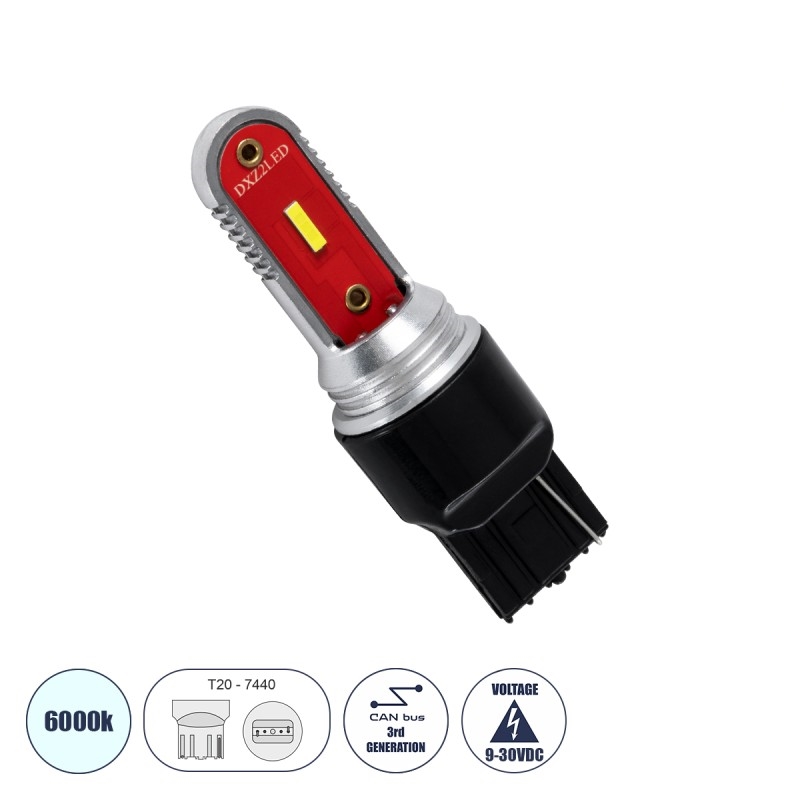 T20 Can-Bus 1650lm  9-30V  Ψυχρό Λευκό