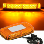 LED Φάρος Πορτοκαλί 12V / 24V Με Μαγνήτη 24 LED μέ Πορτοκαλί Γυαλί 28cm x 17cm x 6cm