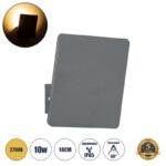Απλίκα LED 10W  Αδιάβροχο Θερμό Λευκό Γκρι Ανθρακί Ματ