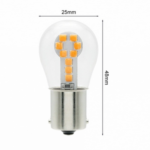 Λαμπτήρας LED BAU15S (1156)  18 SMD 12V Ψυχρό Λευκό