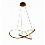 Led Κρεμαστό φωτιστικό οροφής  30W Satin Gold