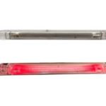LED Φωτιστικό Πλευρικής Σήμανσης NEON Κόκκινο 24V IP68 240mm X 26mm X 25mm