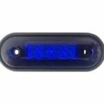 LED Όγκου 4 LED Πλευρικής Σήμανσης Μπλέ 12V / 24V IP68 90mm x 30mm