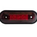 LED Όγκου 4 LED Πλευρικής Σήμανσης Κόκκινο 12V / 24V IP68 90mm x 30mm